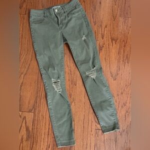 Refuge Jegging Olive green rugged pants - size 2